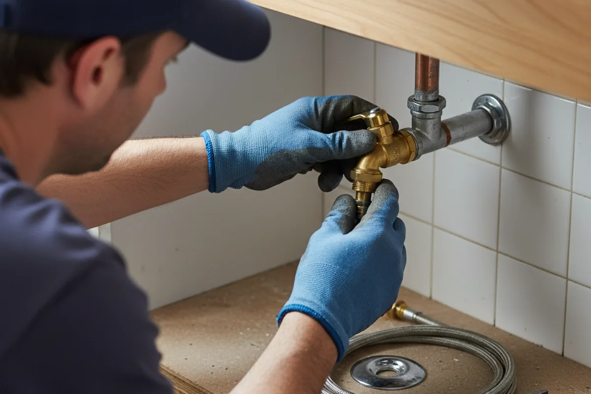 Shutoff valve and fitting work during Emergency Plumbing in Owensboro
